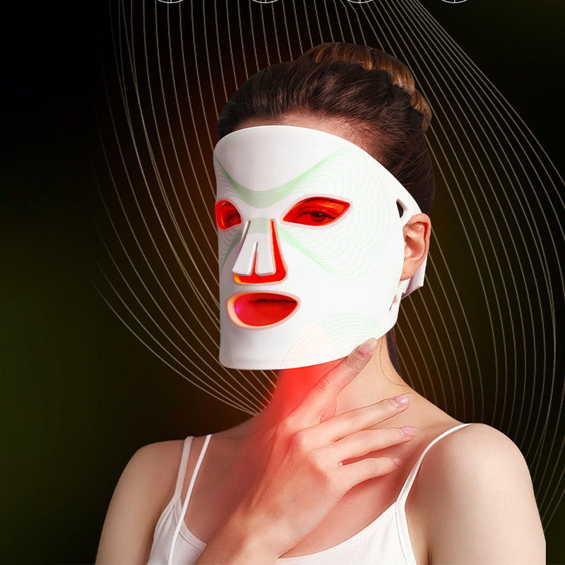 LED Face Mask: 7 Color Light Therapy