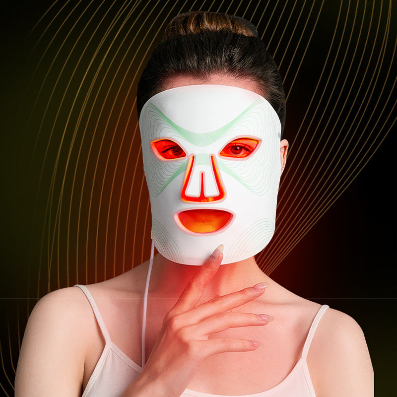 LED Face Mask: 7 Color Light Therapy