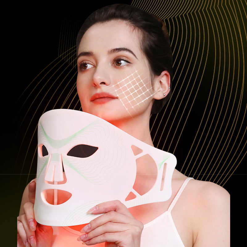 LED Face Mask: 7 Color Light Therapy