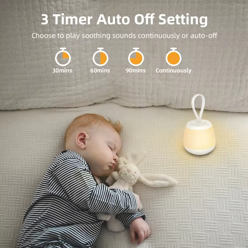 White Noise Baby Sleep Machine with Night Light